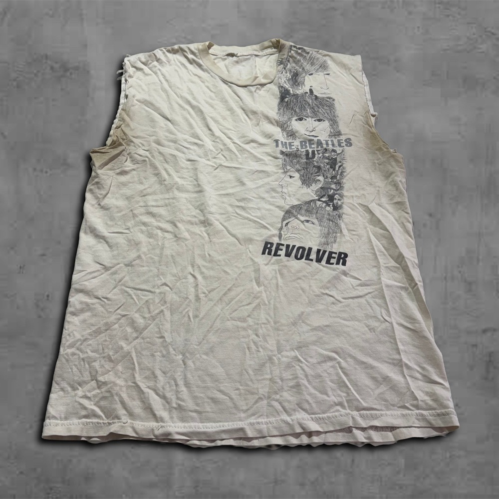 Vintage Relaxed The Beatles Revolver Grunge Tank Top Tee